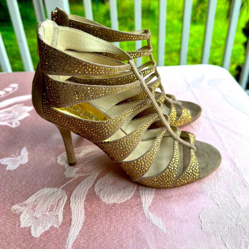 Michael Kors Suede Leather Heels Size 8